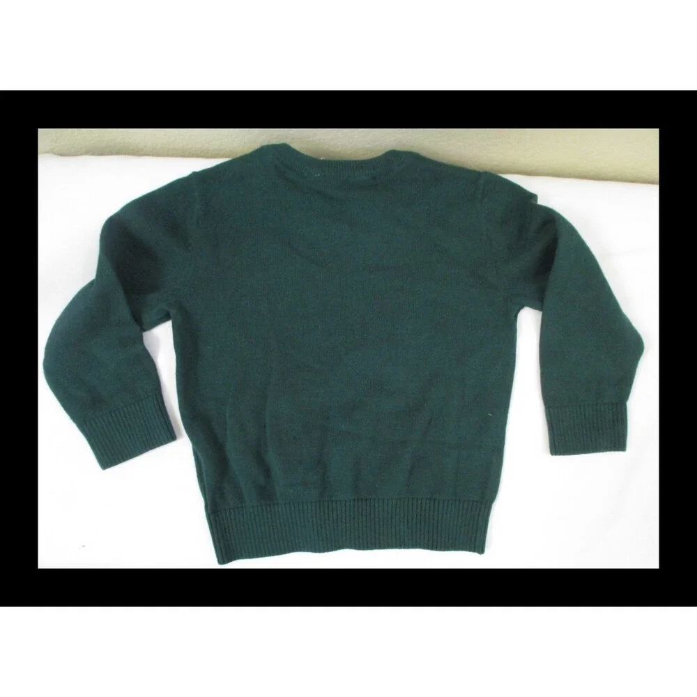 The Children's Place Green V Neck Sweater Size 18-24 months NWT